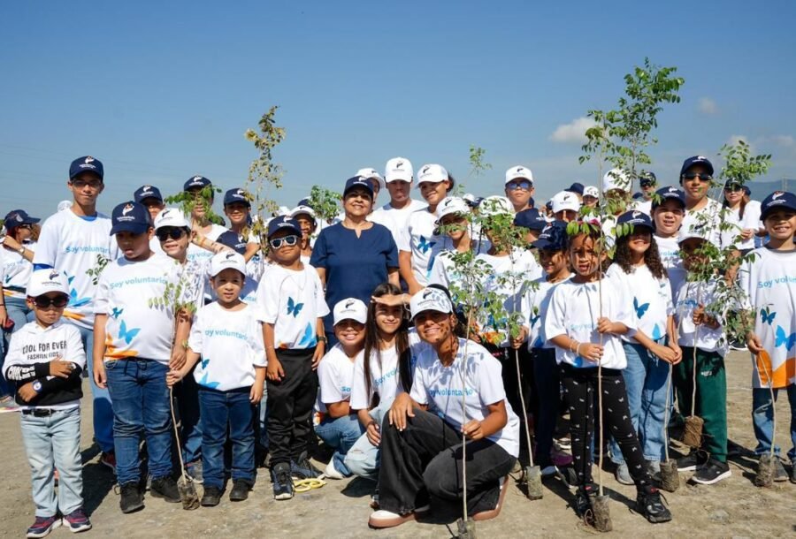 Voluntariado Banreservas siembra 1,500 caobas criollas en Navarrete durante el Mes de la Reforestación