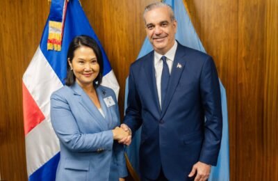 Abinader plantea llevar a nuevos niveles las relaciones entre RD y Perú tras reunión bilateral con Keiko Fujimori