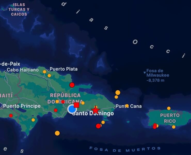 Se registra fuerte temblor de 5.5; es el segundo del día en RD