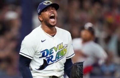 Peralta hace gala de su potente recta y Rays empatan su serie ante los Guardianes