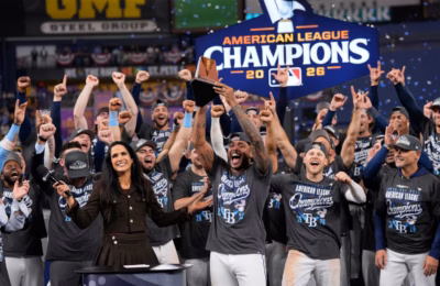 Freddy Peralta, Junior Caminero y Edwin Díaz impulsan a los Rays a la Serie Mundial