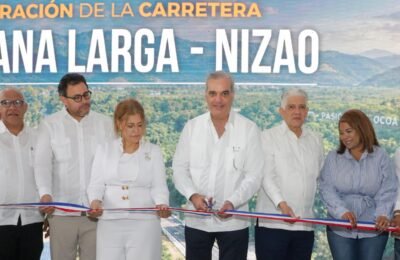 Presidente  Abinader inaugura carretera Nizao-Sabana Larga-Ocoa y fortalece conexión entre Cibao y Sur